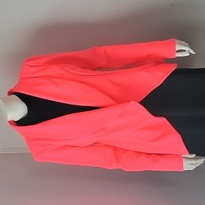 Heimish USA Womans Sz. S Jacket Blazer Pink Bold Open Polyester Blend
